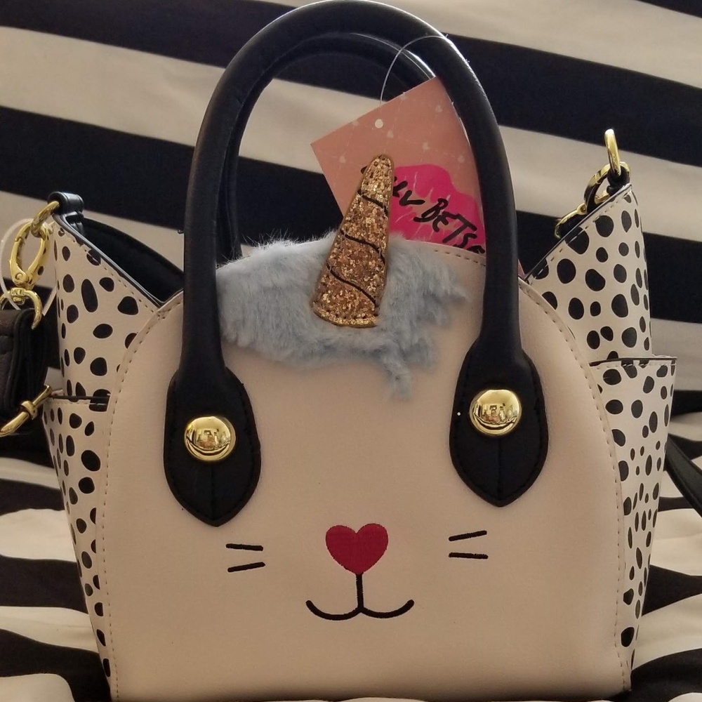 Luv Betsey Unicorn Kitty Handbag Purse